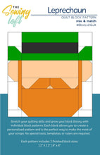 Leprechaun Quilt Block Printed Pattern
