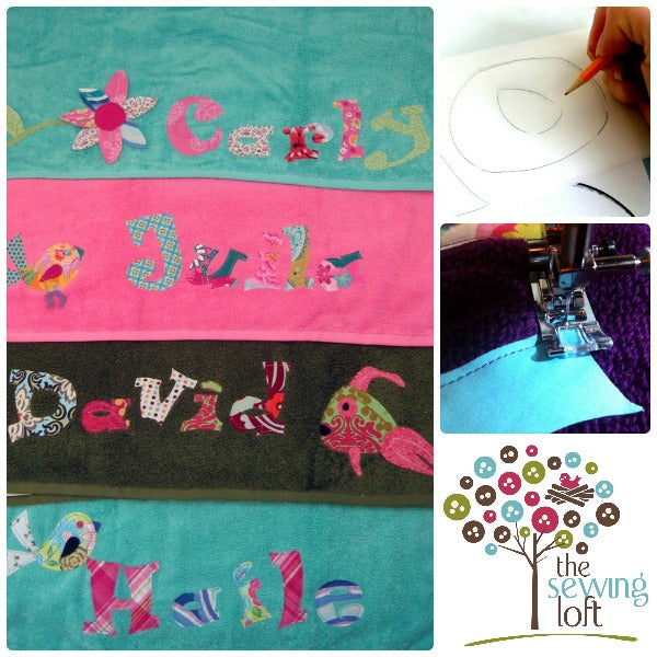 Curly Funk Alphabet Applique Pattern Template – TheSewingLoft
