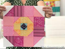 Blooming Lily Quilt Block Printed Pattern