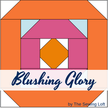 Blushing Glory Quilt Block Printed Pattern
