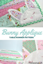 Bunny Applique Table Runner - Tutorial PDF