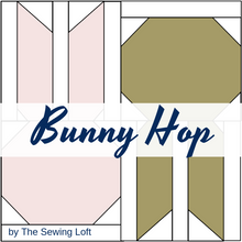 Bunny Hop Quilt Block Printed Pattern