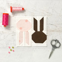 Bunny Hop Quilt Block Printed Pattern