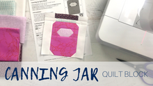 Canning Jar Quilt Block Pattern