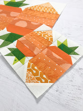 Carrot Top Quilt Block Printed Pattern
