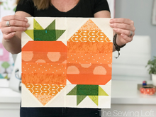 Carrot Top Quilt Block Printed Pattern