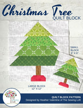 Christmas Tree Quilt Block Pattern