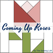 Coming Up Roses Block Printed Pattern