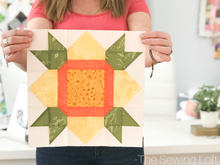 Daffodil Quilt Block Printed Pattern