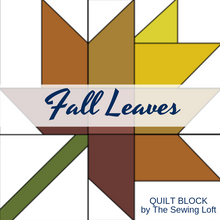 Fall Leaves Quilt Block Pattern | PDF