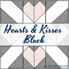 Hearts & Kisses Block Printed Pattern