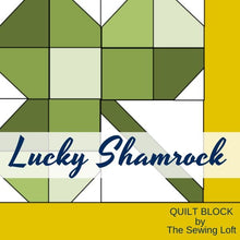 Shamrock Quilt Block Printed Pattern