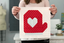 Mitten Quilt Block Printed Pattern
