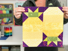 Playful Pinapple Quilt Block Printed Pattern