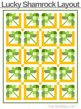 Shamrock Quilt Block Printed Pattern