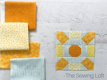 Sunburst Quilt Block Printed Pattern