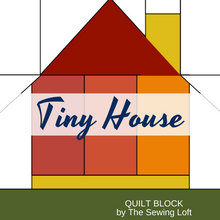 Tiny House Quilt Block Printed Pattern