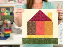 Tiny House Quilt Block Printed Pattern