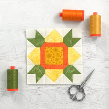 Daffodil Flower Quilt Block Pattern