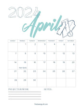 2024 Calendar Printout | April