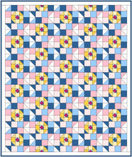 Blooming Lily Quilt Block Printed Pattern