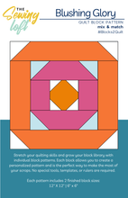 Blushing Glory Quilt Block Printed Pattern
