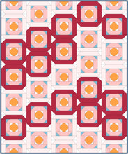 Blushing Glory Quilt Block Printed Pattern