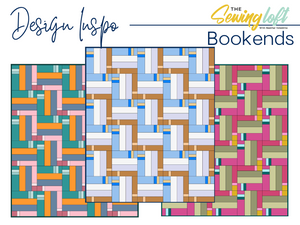 Bookends Quilt Block Printed Pattern