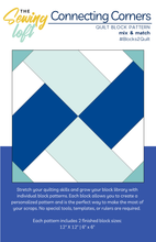 Connecting Corners Quilt Block Printed Pattern