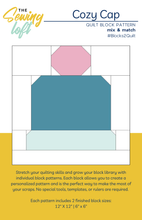 Cozy Cap Quilt Block Printed Pattern