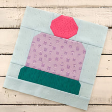 Cozy Cap Quilt Block Printed Pattern
