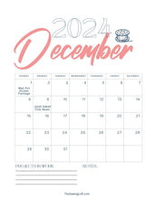 2024 Calendar Printout