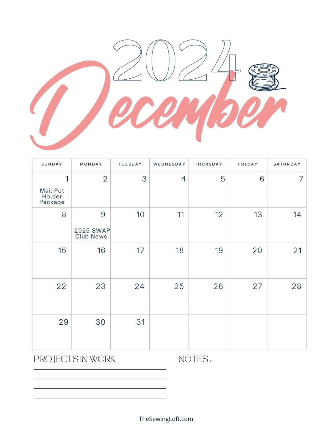 2024 Calendar Printout