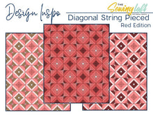String Pieced Quilt Block Templates