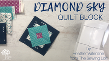 Diamond Sky Quilt Block Printed Pattern