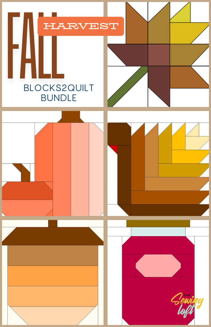 Fall Harvest Quilt Block Bundle Set