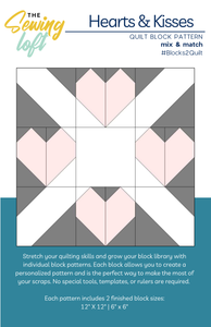 Hearts & Kisses Block Printed Pattern