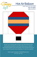 Hot Air Balloon Quilt Block Pattern | Wholesale