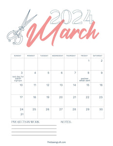 2024 Calendar Printout | April