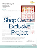 Mirror Quilt Layout | Shop Owner Exclusive