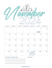 2024 Calendar Printout | November