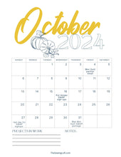 2024 Calendar Printout | October