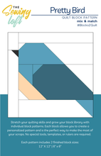 Pretty Bird Quilt Block Printed Pattern