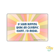 Seam Ripper Olympics Sticker