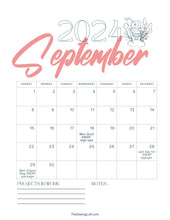 2024 Calendar Printout | October