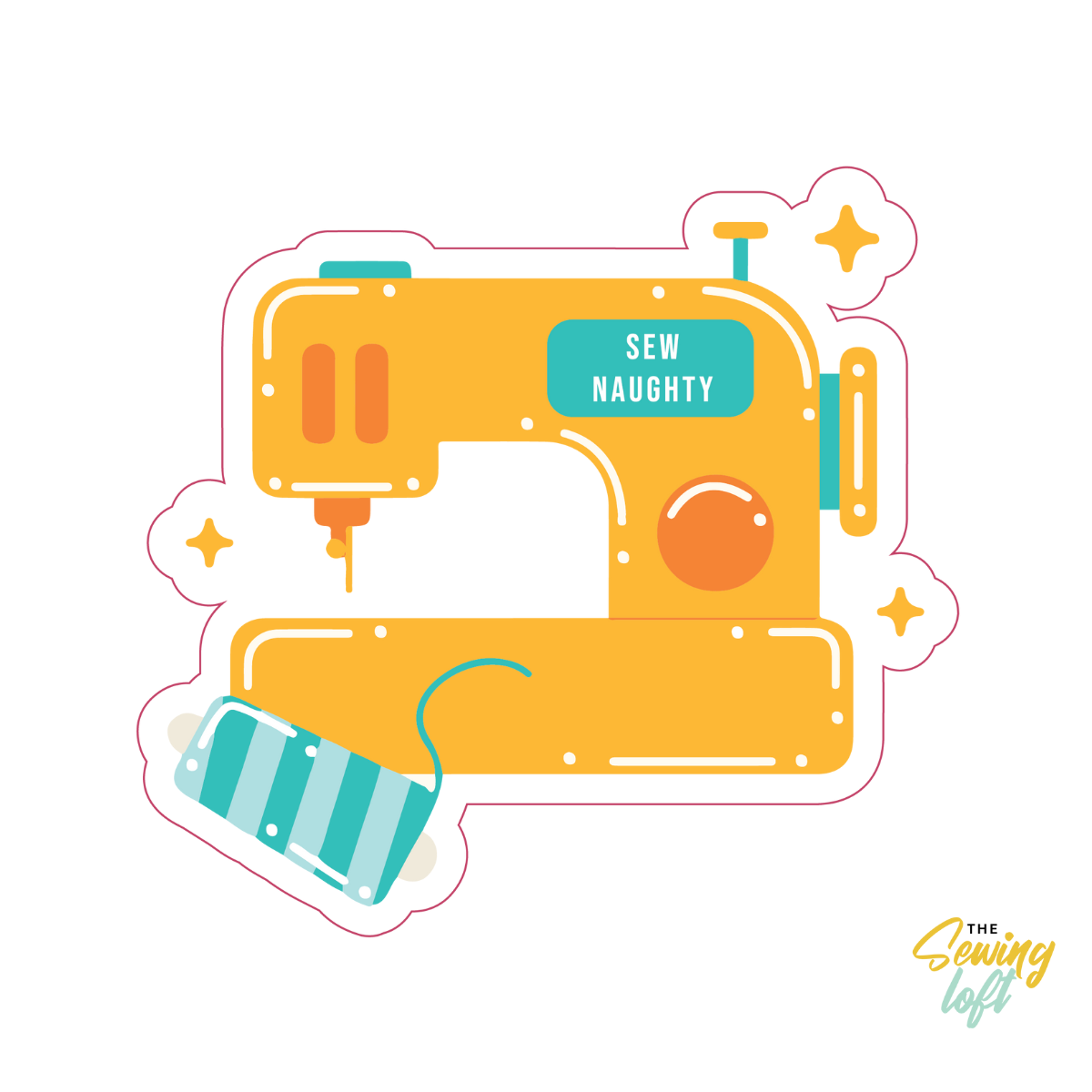Sew Naughty Sticker – TheSewingLoft