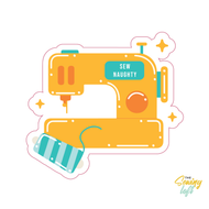 Sew Naughty Sticker