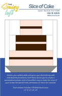 Slice of Cake Quilt Block Pattern | Wholesale