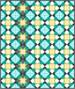 Spring Burst Block Printed Pattern