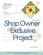 Table Topper Project Layout | Shop Owner Exclusive